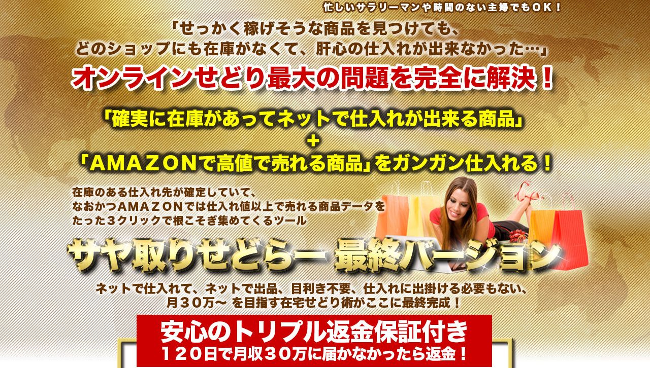 電脳せどりツール「サヤ取りせどらー最終バージョン」